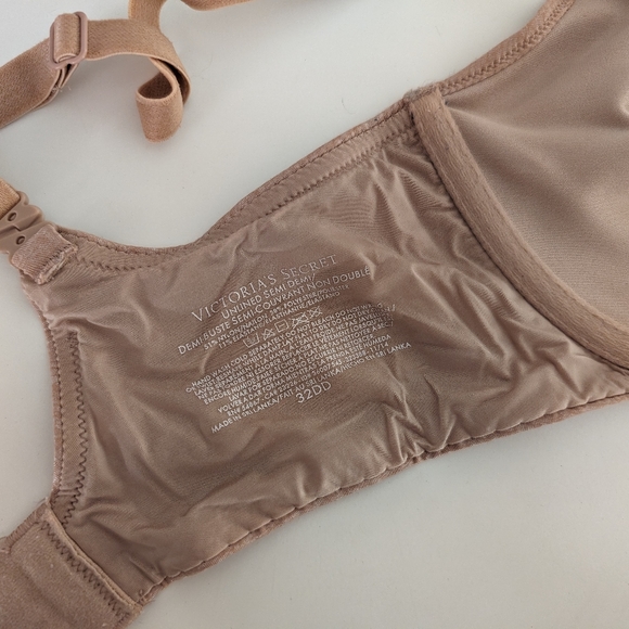 Marled Beige Unlined Semi Demi Victoria's Secret Bra - 32DD - Picture 2 of 3